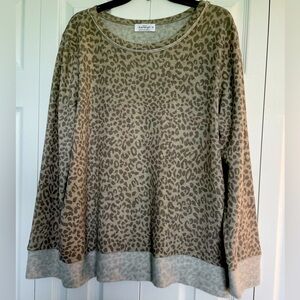 Kaileigh leopard print sweatshirt, XL